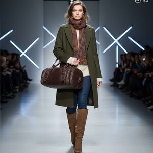 Cognac Brown faux leather Bag